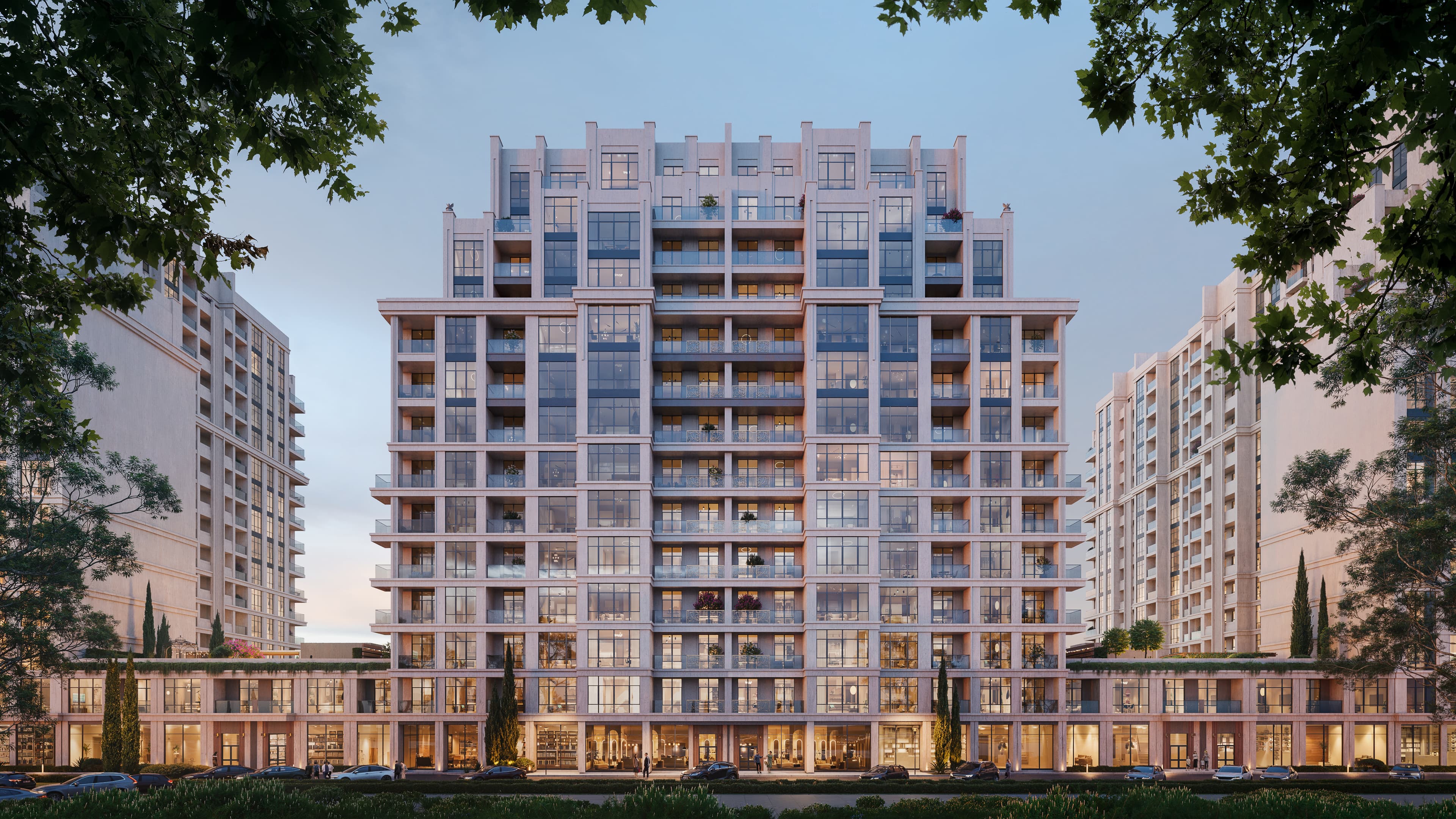 Bahar Residence yaşayış kompleksinin görünüşü