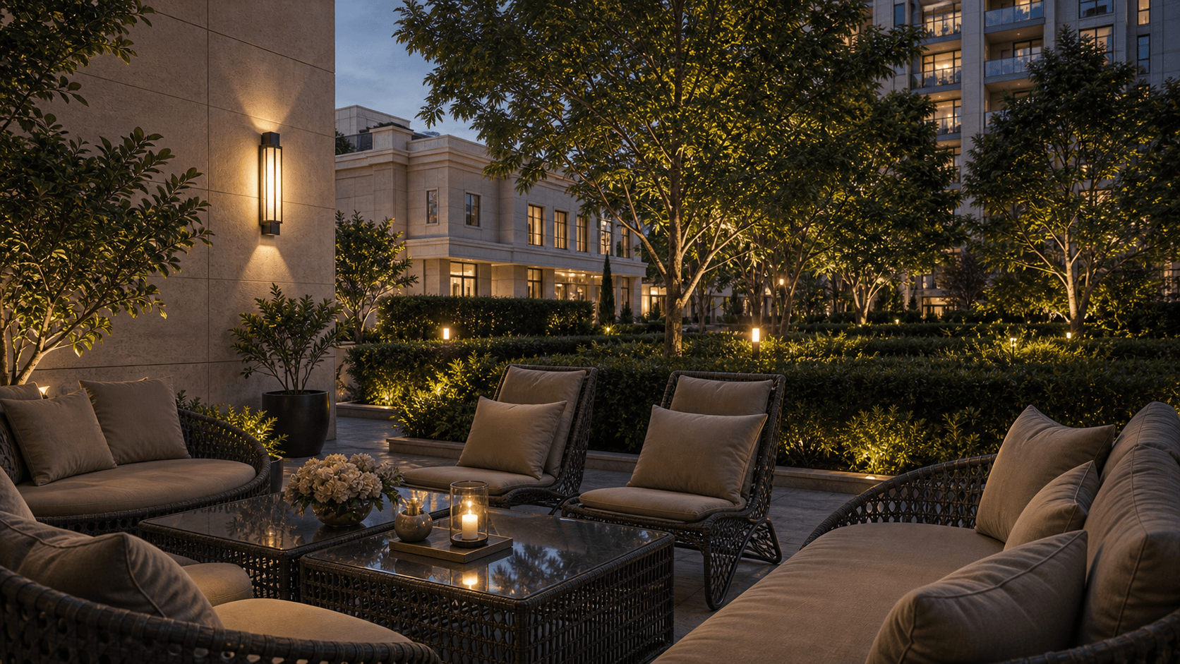 Bahar Residence - qapalı həyət